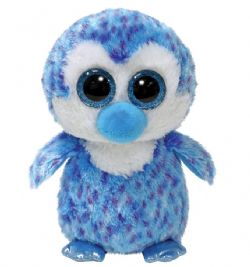 PELUCHE TY BEANIE BOOS - TONY LE PINGOUIN BLEU PETIT 6